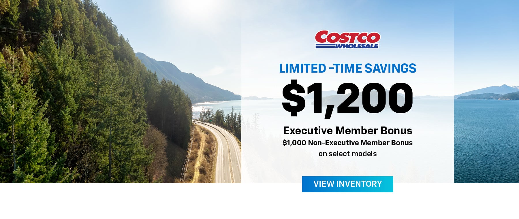 Pre-owned sales event poster showcasing cars and scenic landscapes, featuring deals starting at $15,889 and trade-in bonuses.
